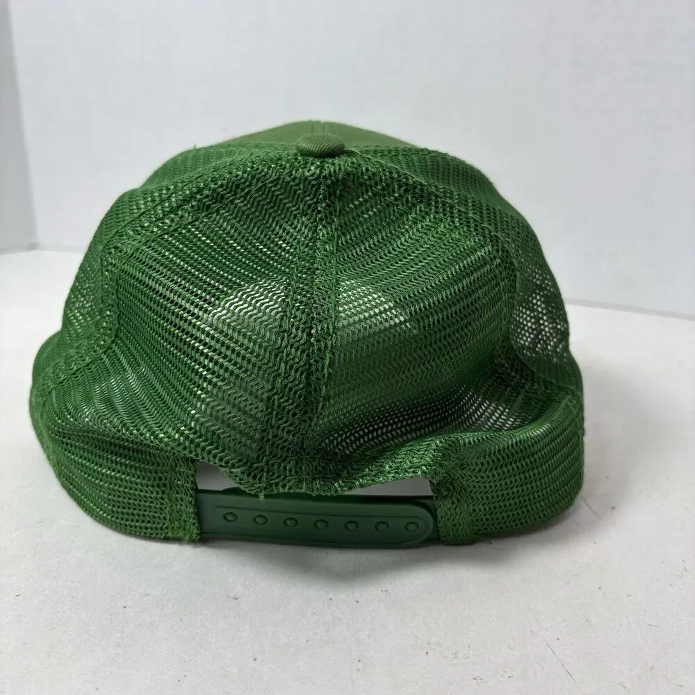 John Deere Hat Cap Adult‎ Trucker Mesh Adjustable Snapback Green Yellow Deer D3